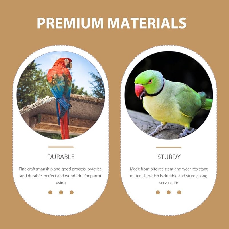 Automatic Acrylic Chicken Feeder with Wooden Base Gravity Poultry Bird Cage Farm - Image 3